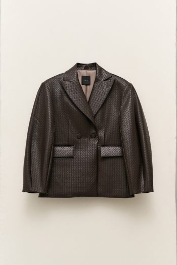 Willow Leather Blazer – Brown