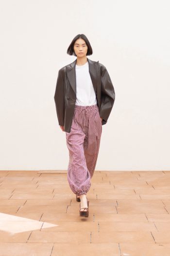 Willow Leather Blazer – Brown - Image 2