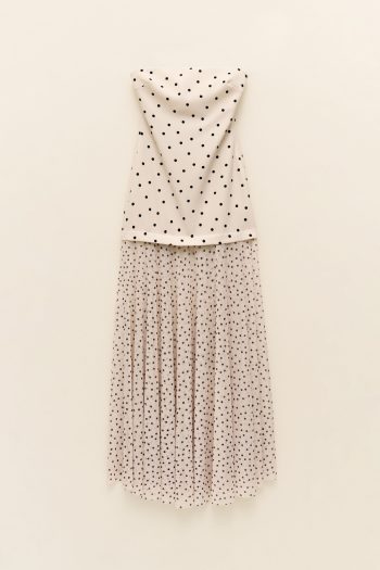 Polka Dot Dress – Cream - Image 2