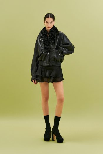 Luciana Leather Jacket – Blacκ - Image 2