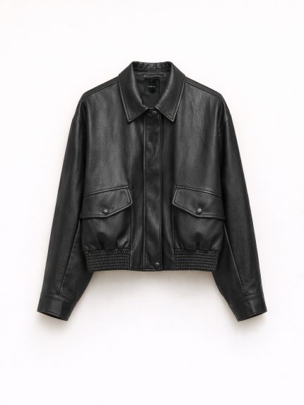 Luciana Leather Jacket – Blacκ