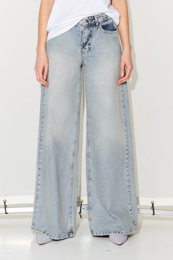 Addie Wide Leg Denim – Blue - Image 5