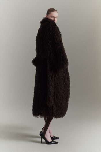 Snowflake Fur Coat – Brown - Image 3