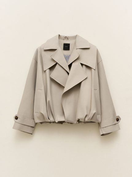 Short Trench Coat – Beige