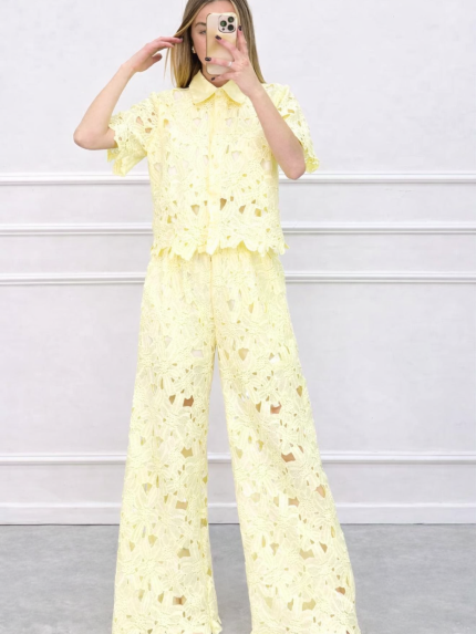 Ruby Lace Set – Yellow