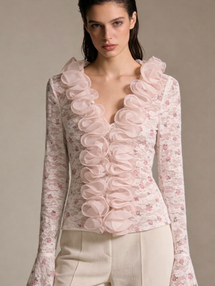 Lavender Lace Top – Pink