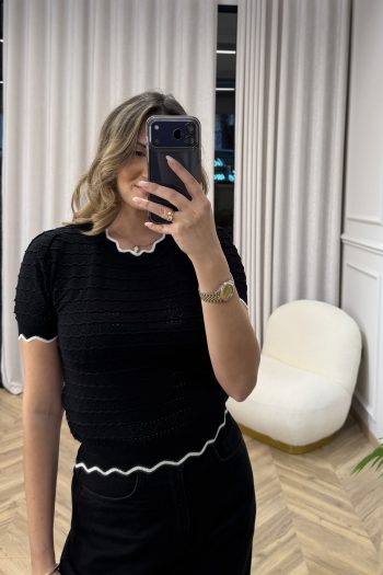 Maud Knit Top – Black