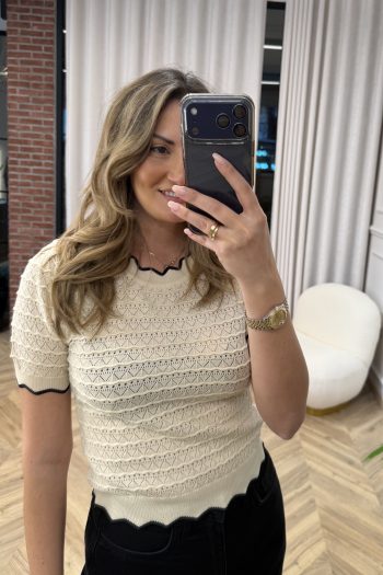 Maud Knit Top – Beige - Image 2