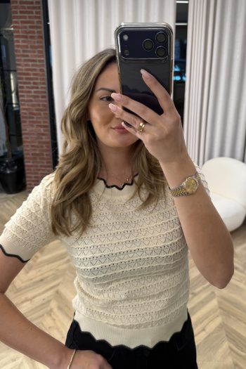 Maud Knit Top – Beige