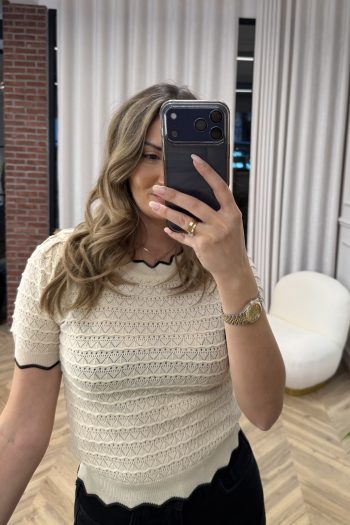 Maud Knit Top – Beige - Image 3