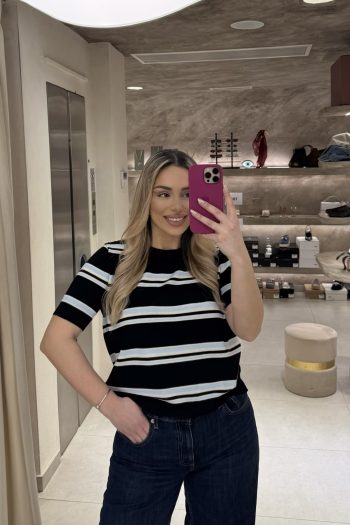 Lauren Striped Knit – Black - Image 2