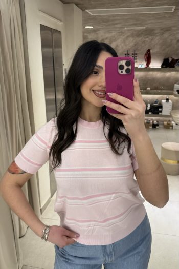 Lauren Striped Knit – Pink - Image 2