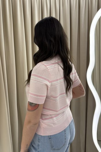 Lauren Striped Knit – Pink - Image 3