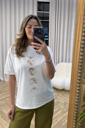 Moon T-shirt – White