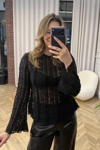 Sharon Lace Top – Black - Image 3