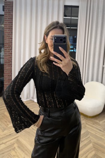Sharon Lace Top – Black