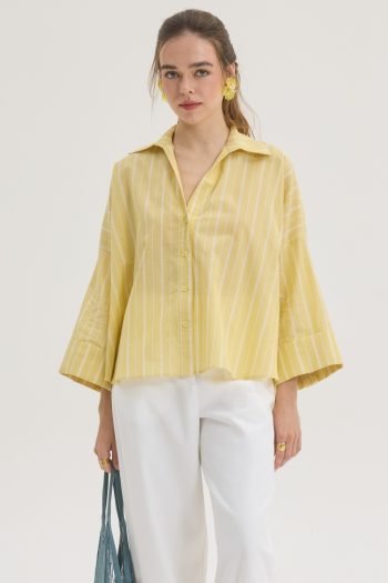 Alaia Striped Shirt – Yellow