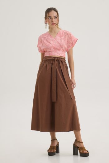 Belted Cullotes – Brown