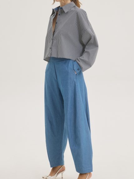 Chelsea Slouchy Pants – Blue