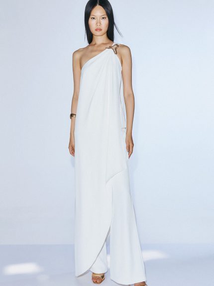 Bella Tunic Set – White/ Ocean Blue