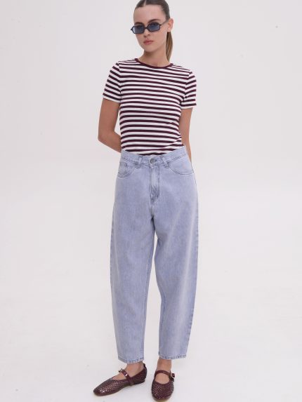 Lima Slouchy Denim – Platinum Grey