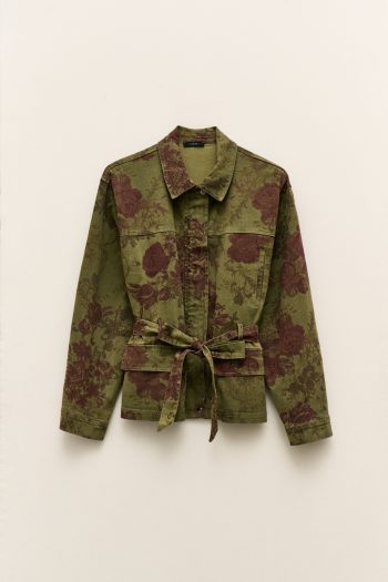 Jasmine Denim Jacket – Khaki - Image 2