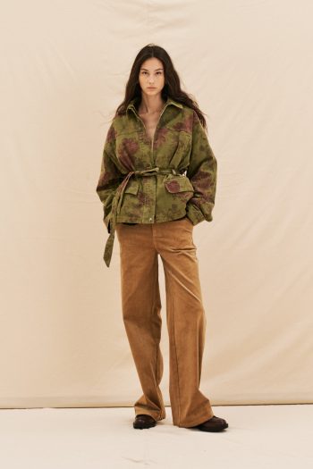 Jasmine Denim Jacket – Khaki - Image 3