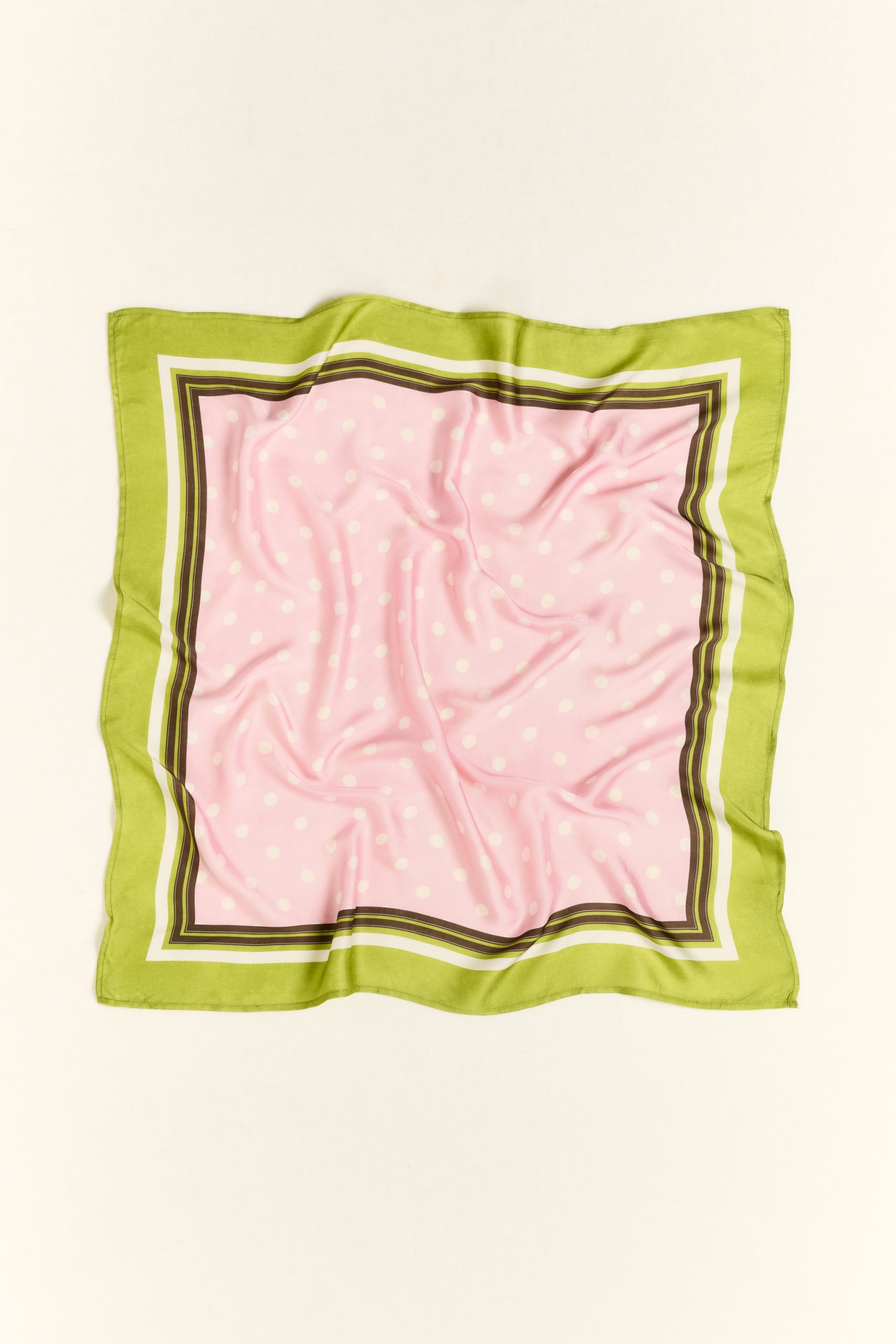 scarf-art-ld5196 Polka Dot Scarf – Pink - Image 1