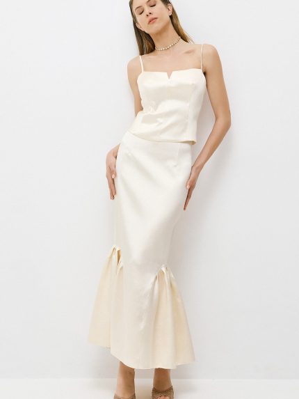 Noir Tulip Skirt – Vanilla