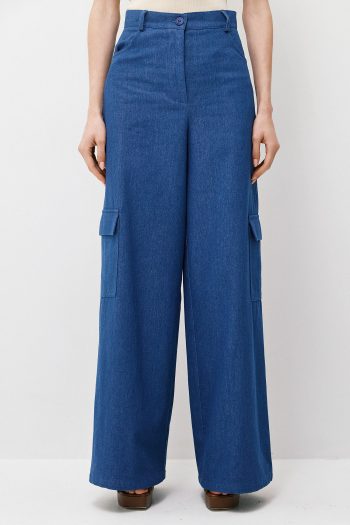 Luisa Cargo Pantalone – Blue - Image 2