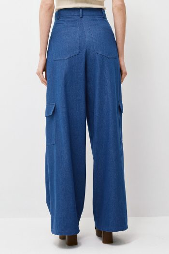 Luisa Cargo Pantalone – Blue - Image 5