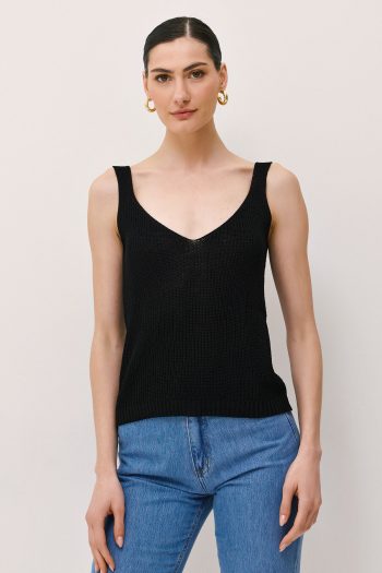 Mia Knit Top – Black