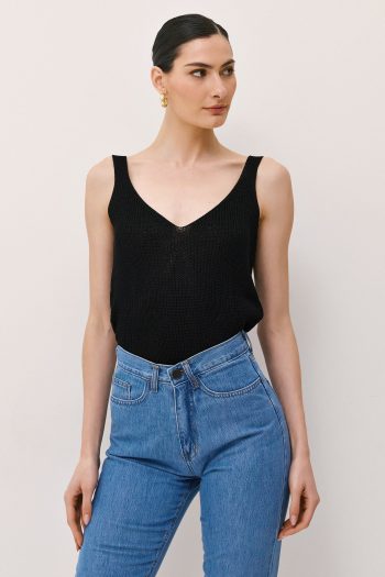 Mia Knit Top – Black - Image 4