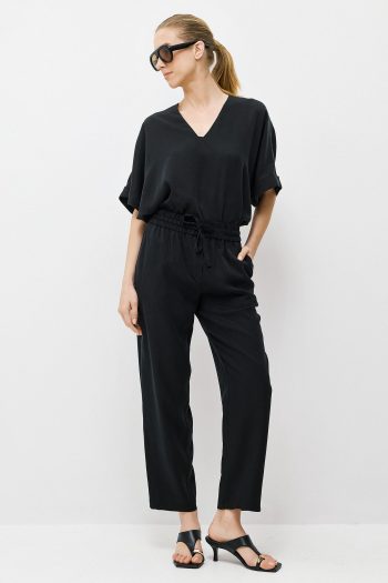 Cupro Blouse Set – Black - Image 3