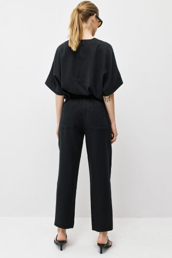 Cupro Blouse Set – Black - Image 6