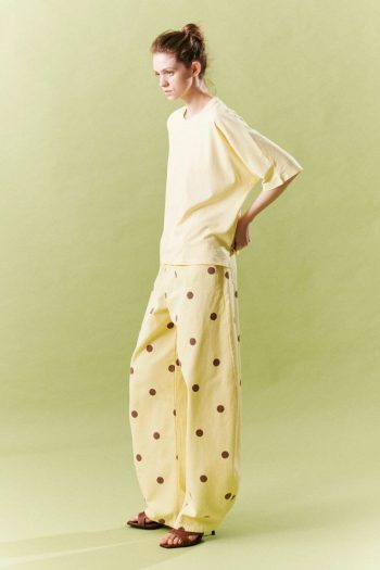 Frankie Dot Denim Pants – Yellow - Image 4