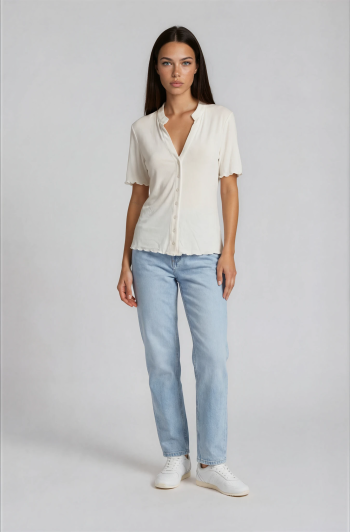 Silk Touch Top – White - Image 2