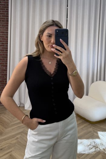 Emi Knit Top – Black - Image 3