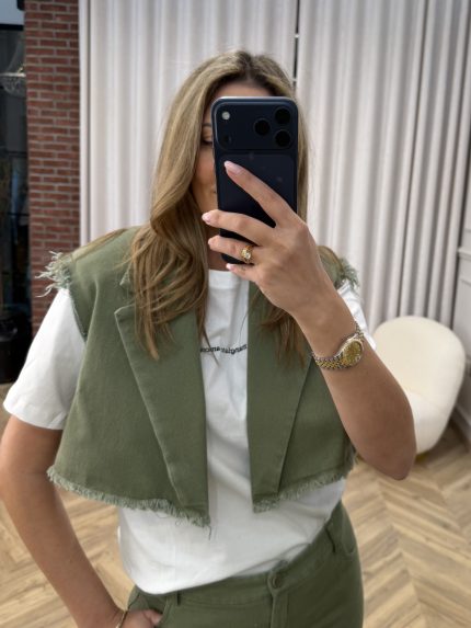 Grace Vest – Khaki