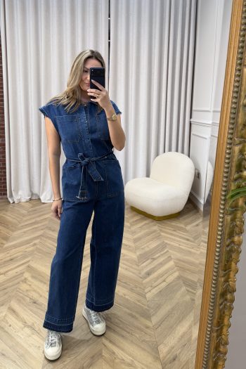 Naya Denim Jumpsuit – Mid Blue - Image 4