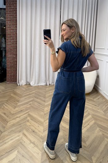 Naya Denim Jumpsuit – Mid Blue - Image 5