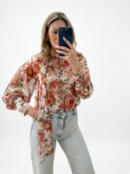 Henry Floral Shirt – Ecru