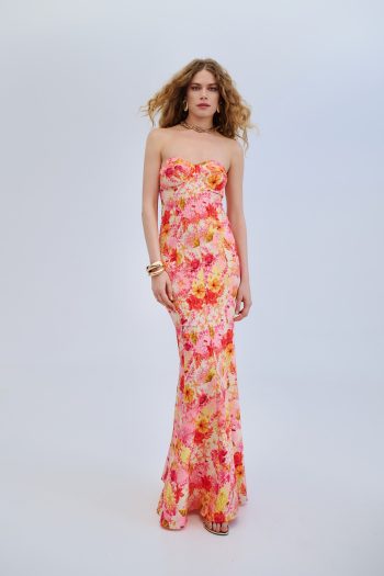 Sunritual Strapless Maxi Dress – Print - Image 2