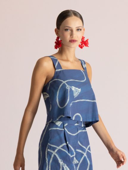 Iris Crop Top – Print