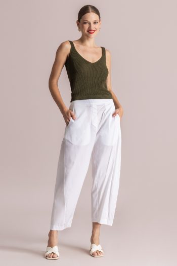 Mia Knit Top – Khaki - Image 2