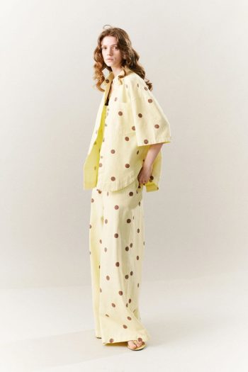 Frankie Dot Shirt – Yellow - Image 4