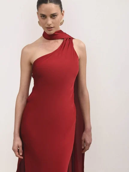 Odette Dress – Red Wine