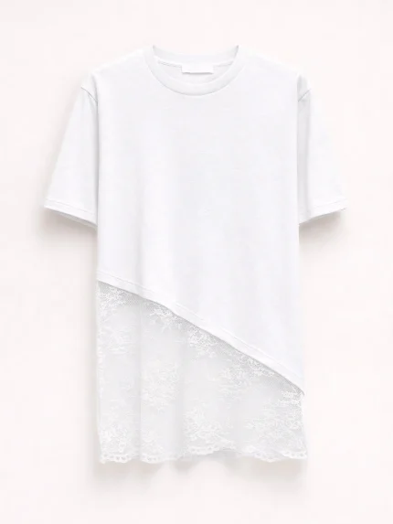 Hilda Lace T-shirt – White