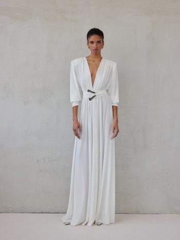 Carla Dress – Off White - Image 2