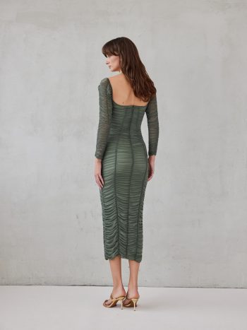 Juliette Dress – Khaki - Image 3